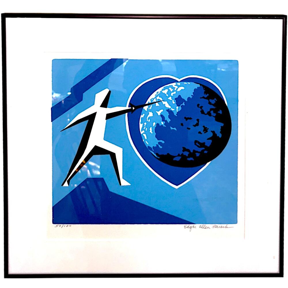 Journee Mondiale de la Sante - World Health Day 1972 Framed Art 50/100